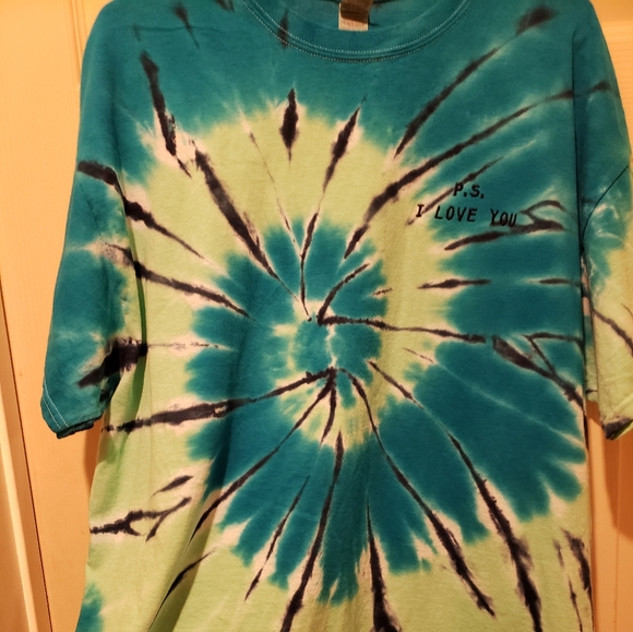 Other - P.S I Love You Blue Tye Die Mens Tee XL